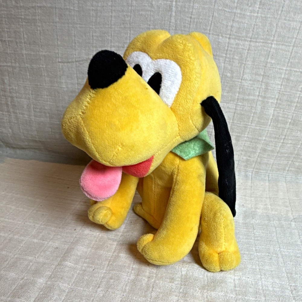 Disney Pluto Plush Stuffed Animal 8in Mickey Mouse & Friends Non-Working Dog